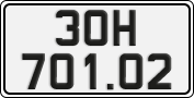 License plate of Vietnam, Cars
