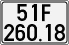 License plate of Vietnam, Cars