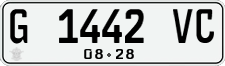License plate of Indonesia, Regular plates