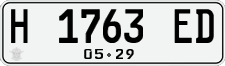 License plate of Indonesia, Regular plates