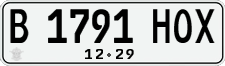 License plate of Indonesia, Regular plates