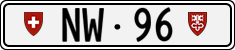 License plate of Switzerland, Cars