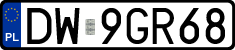 License plates of Poland, Regular car plates
