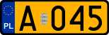 License plates of Poland, Oldtimers