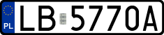 License plates of Poland, Regular car plates