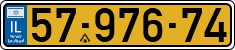 License plate of Israel, Regular plates