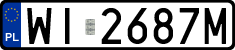 License plates of Poland, Regular car plates