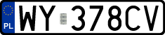 License plates of Poland, Regular car plates