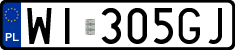 License plates of Poland, Regular car plates