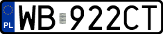 License plates of Poland, Regular car plates