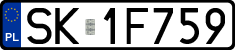 License plates of Poland, Regular car plates