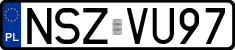 License plates of Poland, Regular car plates