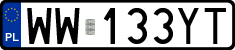 License plates of Poland, Regular car plates