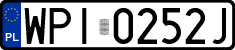 License plates of Poland, Regular car plates