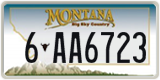 Montana, 1-AB1234 / 10-AB123