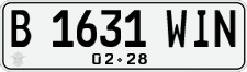License plate of Indonesia, Regular plates