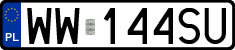 License plates of Poland, Regular car plates