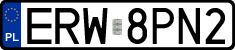 License plates of Poland, Regular car plates