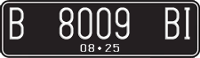 License plate of Indonesia, Regular plates