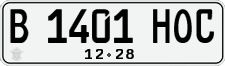 License plate of Indonesia, Regular plates