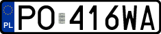 License plates of Poland, Regular car plates