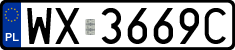 License plates of Poland, Regular car plates