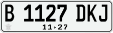 License plate of Indonesia, Regular plates