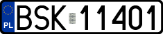 License plates of Poland, Regular car plates