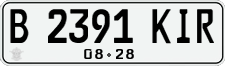 License plate of Indonesia, Regular plates