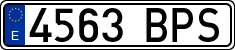 License plates of Spain, Ordinary (2000)