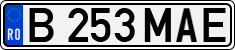 License plate of Romania, Regular plates