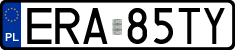 License plates of Poland, Regular car plates
