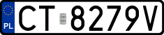 License plates of Poland, Regular car plates