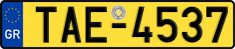 License plate of Greece, Taxi
