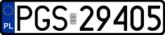 License plates of Poland, Regular car plates