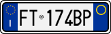 License plate of Italy, Cars (1994 year series)