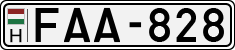 license plates of Hungary, Cars (1990)