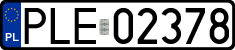 License plates of Poland, Regular car plates