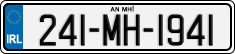 License plate of Ireland, Regular plates