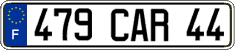 French license plate, FNI