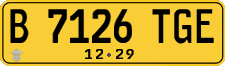 License plate of Indonesia, Commercial vehicles