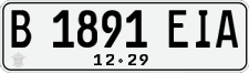 License plate of Indonesia, Regular plates