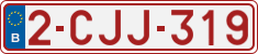 License plate of Belgium, Regular plates (2010)