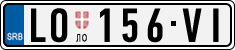 License plate of Serbia, Cars