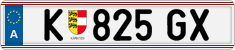 License plate of Austria, Regular plates