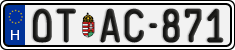 license plates of Hungary, Oldtimers (2022)