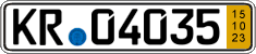 German license plate, Short-term transit plates