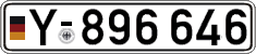 German license plate, Military