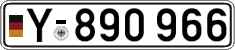 German license plate, Military