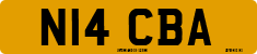 License plate of the United Kingdom, 1983 year system
